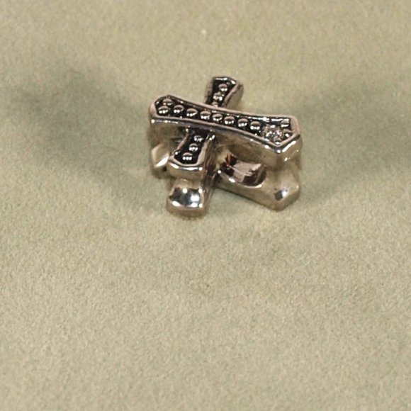 Judith Ripka Charms /Troll Bead – Double Sided Cross - Picture 2 of 3